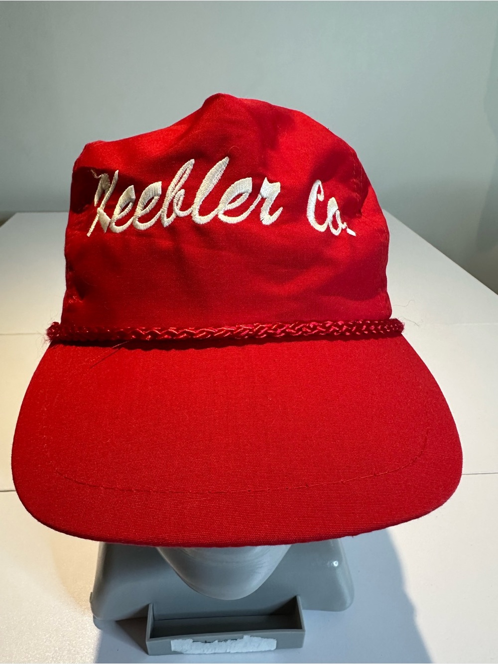 Red Rope-Trim Hat